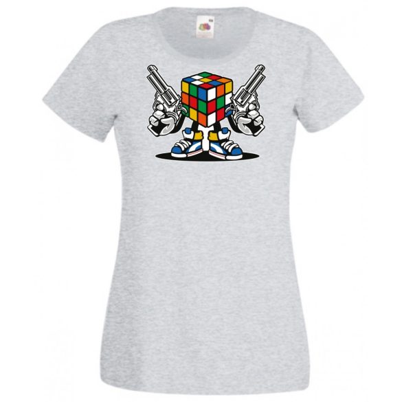 Mágikus bűvös kocka harcra kész női rövid ujjú póló