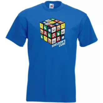 Sheldon bűvös mágikus kockája gyerek rövid ujjú póló