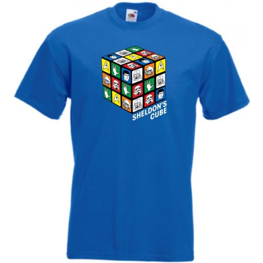 Sheldon bűvös mágikus kockája gyerek rövid ujjú póló