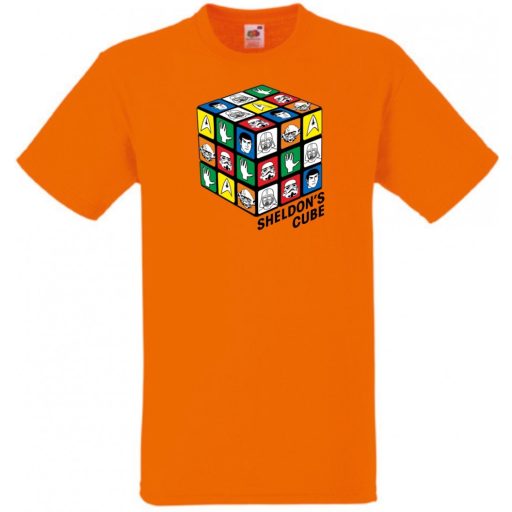 Sheldon bűvös mágikus kockája gyerek rövid ujjú póló