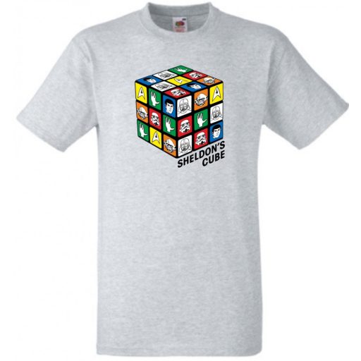 Sheldon bűvös mágikus kockája gyerek rövid ujjú póló