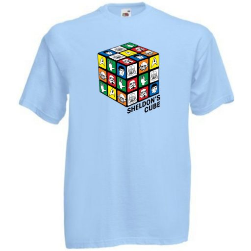 Sheldon bűvös mágikus kockája gyerek rövid ujjú póló