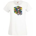 Sheldon bűvös mágikus kockája női rövid ujjú póló