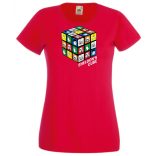 Sheldon bűvös mágikus kockája női rövid ujjú póló