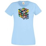 Sheldon bűvös mágikus kockája női rövid ujjú póló