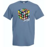 Sheldon bűvös mágikus kockája férfi rövid ujjú póló