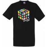 Sheldon bűvös mágikus kockája férfi rövid ujjú póló