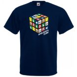 Sheldon bűvös mágikus kockája férfi rövid ujjú póló