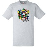 Sheldon bűvös mágikus kockája férfi rövid ujjú póló