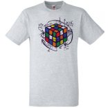 Bűvös kocka, megoldás férfi rövid ujjú póló