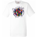 Bűvös kocka, megoldás férfi rövid ujjú póló