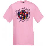 Bűvös kocka, megoldás férfi rövid ujjú póló