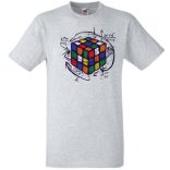 Bűvös kocka, megoldás férfi rövid ujjú póló