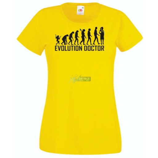Evolúció Doktornő női rövid ujjú póló