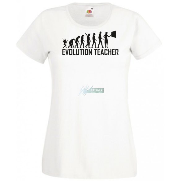 Evolúció Tanárnő női rövid ujjú póló