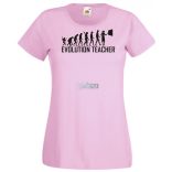 Evolúció Tanárnő női rövid ujjú póló
