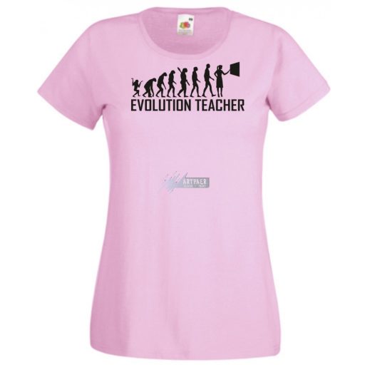 Evolúció Tanárnő női rövid ujjú póló