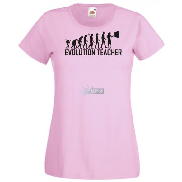 Evolúció Tanárnő női rövid ujjú póló