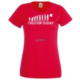 Evolúció Tanárnő női rövid ujjú póló