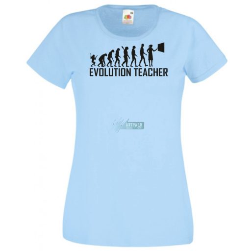 Evolúció Tanárnő női rövid ujjú póló