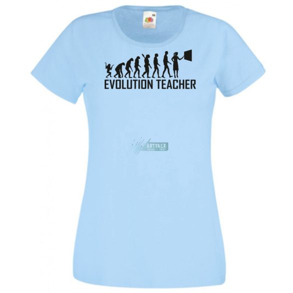 Evolúció Tanárnő női rövid ujjú póló