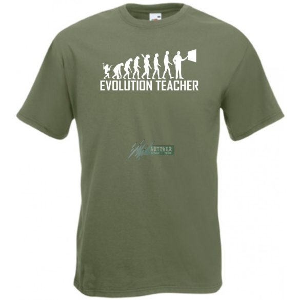 Evolúció Tanár férfi rövid ujjú póló