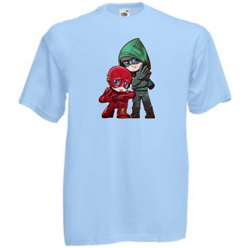 Humor kicsike Hősök Villám és Zöld íjász gyerek rövid ujjú póló