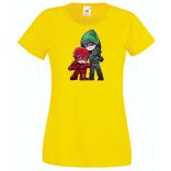 Humor kicsike Hősök Villám és Zöld íjász női rövid ujjú póló