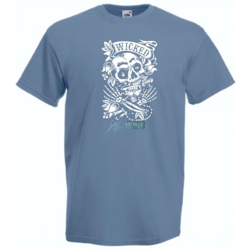 Gonosz csontok férfi rövid ujjú póló