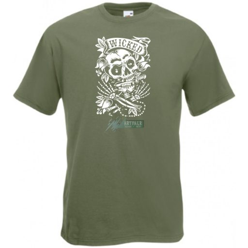 Gonosz csontok férfi rövid ujjú póló