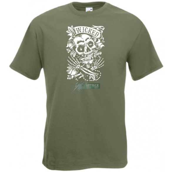 Gonosz csontok férfi rövid ujjú póló