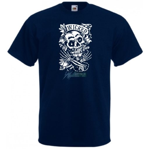 Gonosz csontok férfi rövid ujjú póló