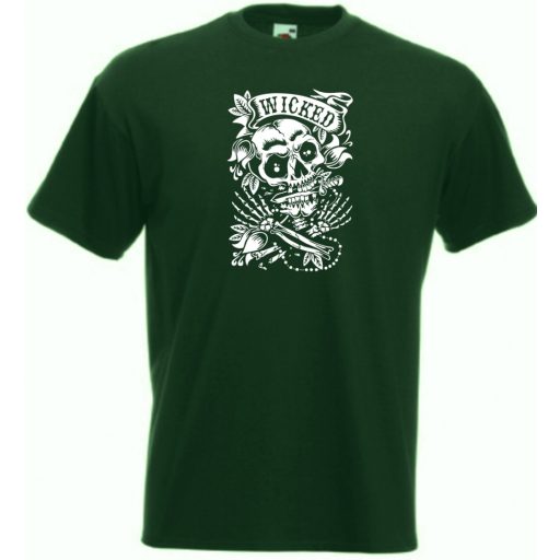 Gonosz csontok férfi rövid ujjú póló