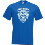 Motor fan koponyával férfi rövid ujjú póló