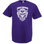 Motor fan koponyával férfi rövid ujjú póló