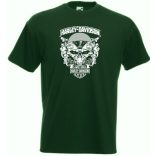 Motor fan koponyával férfi rövid ujjú póló