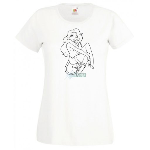 Angyali ördög vagyok női rövid ujjú póló