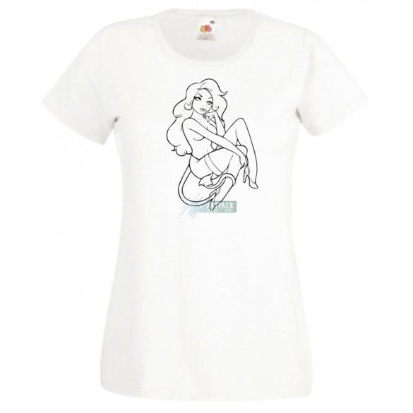 Angyali ördög vagyok női rövid ujjú póló