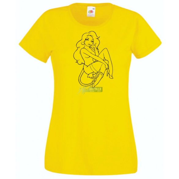 Angyali ördög vagyok női rövid ujjú póló