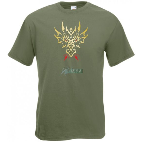 Classic China Dragon férfi rövid ujjú póló