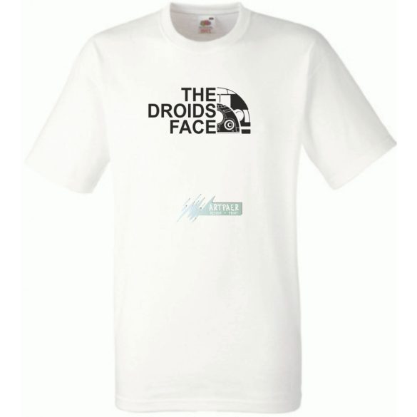 Droid Face férfi rövid ujjú póló