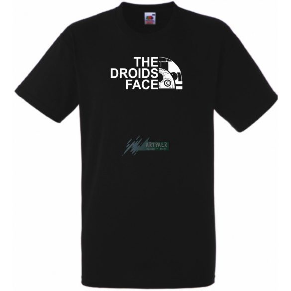 Droid Face férfi rövid ujjú póló