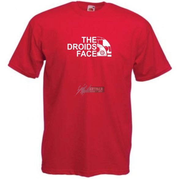 Droid Face férfi rövid ujjú póló