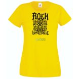 Live Music - Rock - Tattoo stílus női rövid ujjú póló