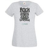 Live Music - Rock - Tattoo stílus női rövid ujjú póló