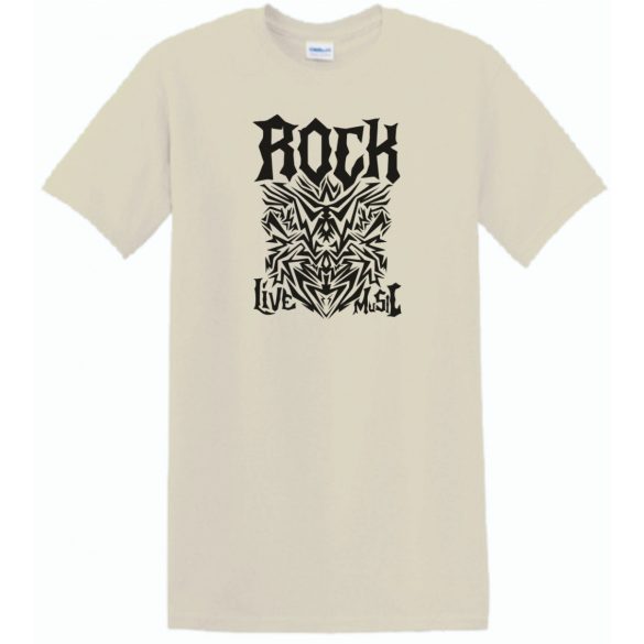 Live Music - Rock - Tattoo stílus férfi rövid ujjú póló