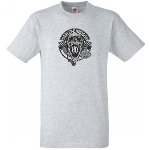 Motor fan Skull Harley férfi rövid ujjú póló