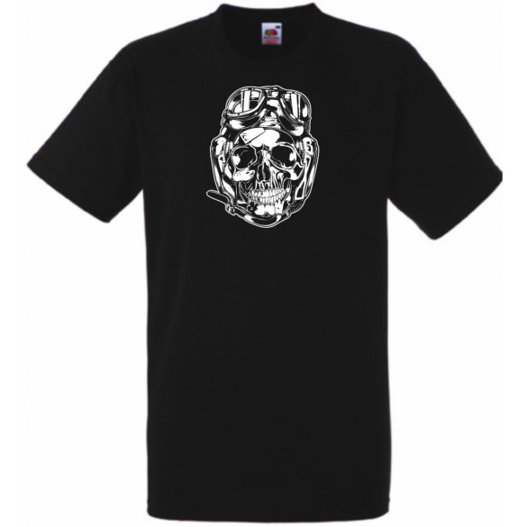 Motor fan Skull férfi rövid ujjú póló