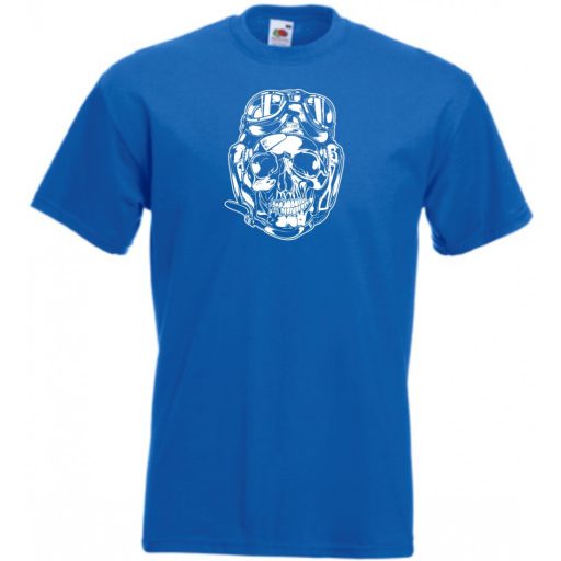 Motor fan Skull férfi rövid ujjú póló