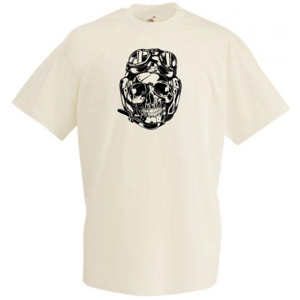 Motor fan Skull férfi rövid ujjú póló